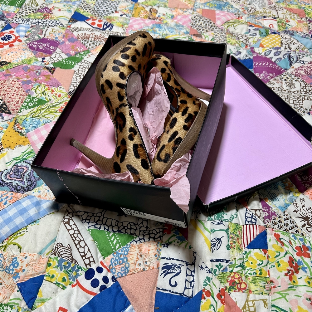 Steve Madden Leopard Print Heels Pony Hair Lemore 1 Style